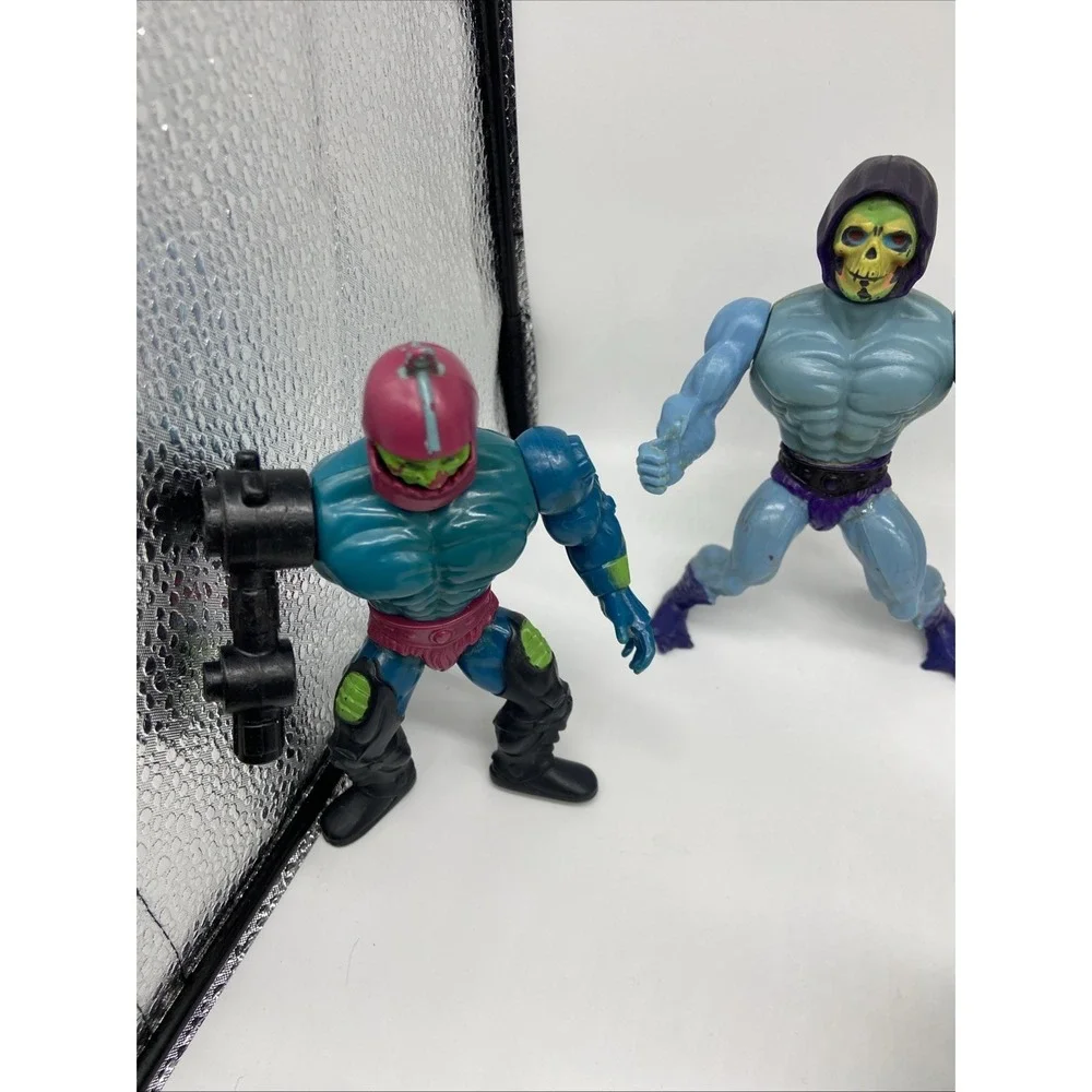 Vintage MOTU Action Figure Lot Skeletor Whiplash Wind Raider Mattel 1980s 11pc
